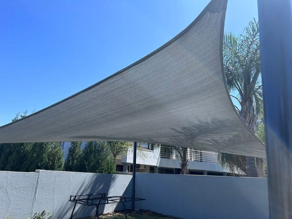 swimming pool shade sail design
