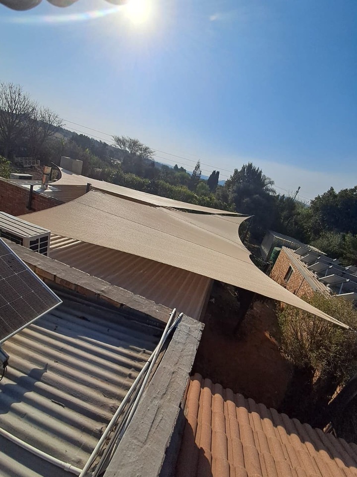 shade sail installation venue roof